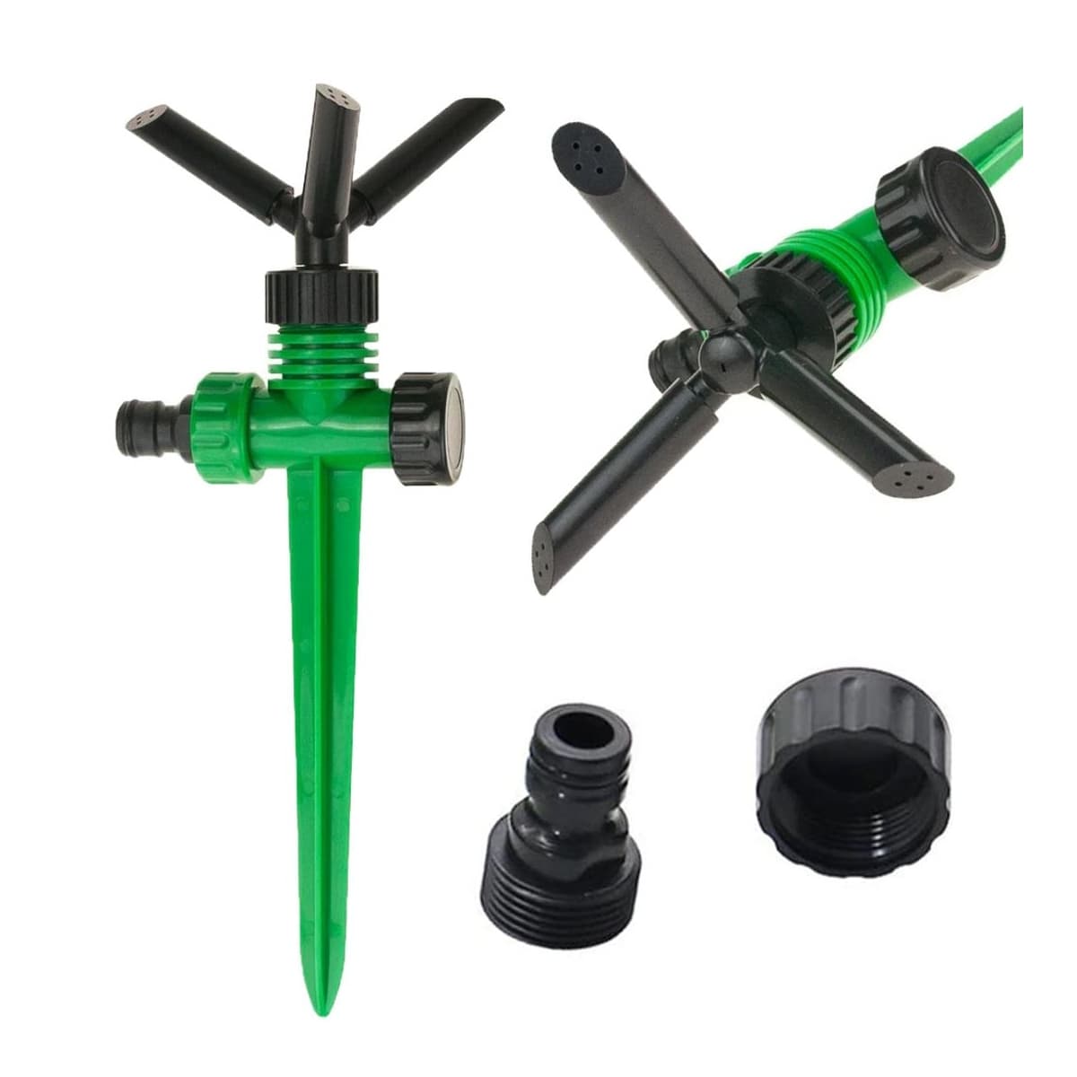 Roterande gräsmattesprinkler, 360°, 26 cm