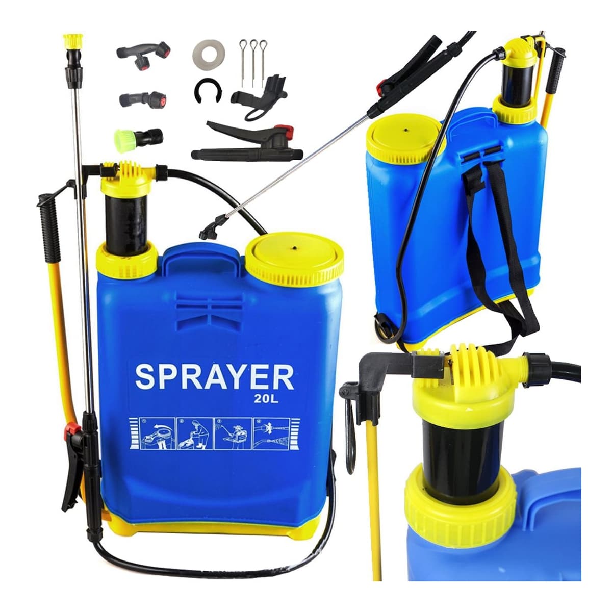 Ryggryggsspruta 20 liter med spröt