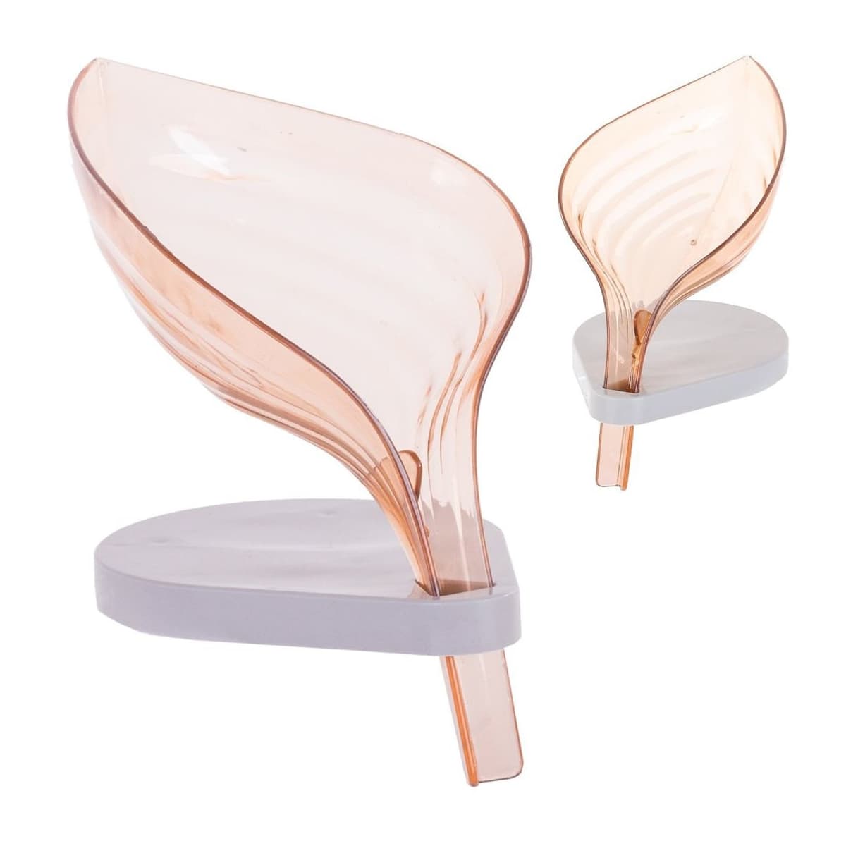 Såpskål med dränering, löv, 11x12 cm