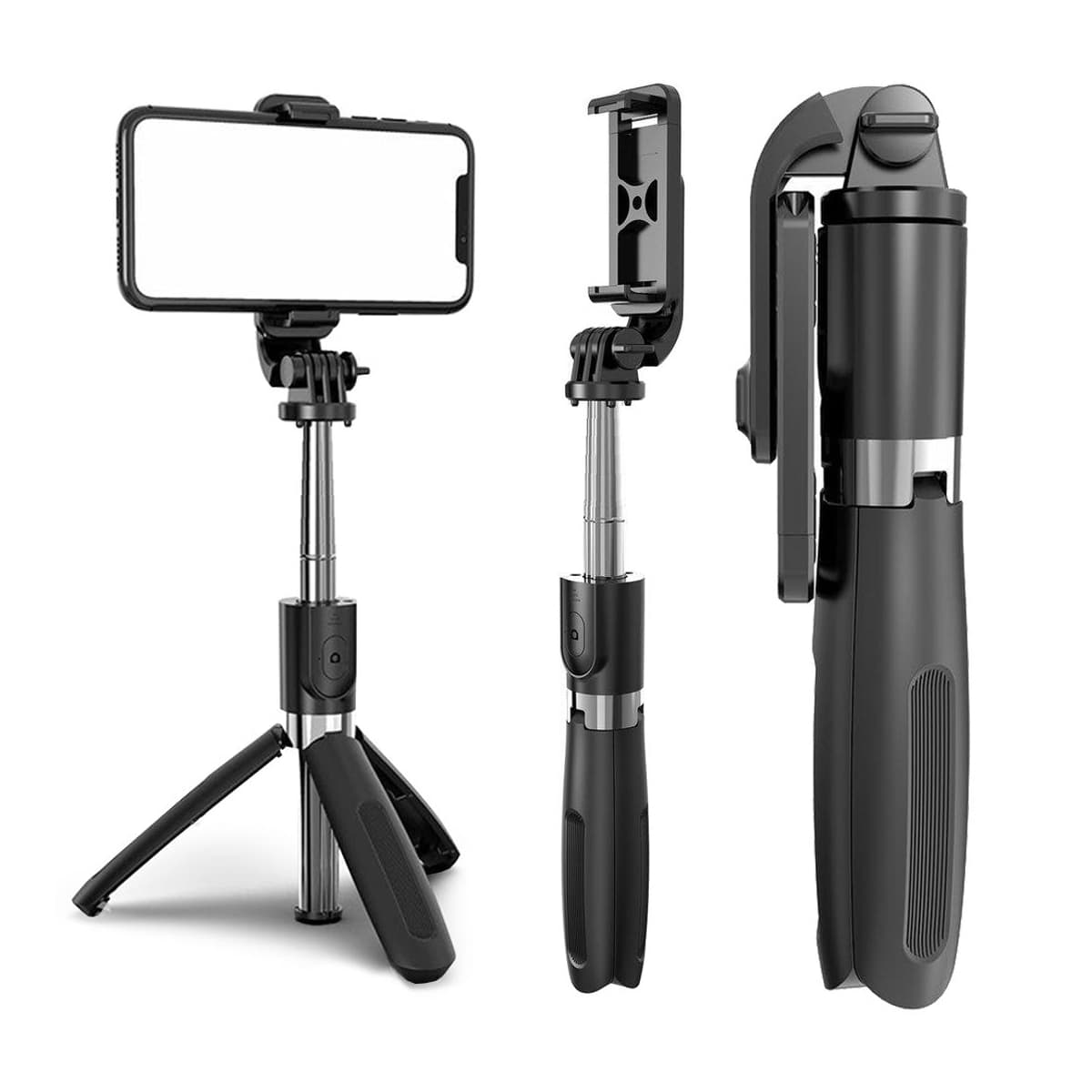 Selfiestick med tripod och Bluetooth, 100 cm
