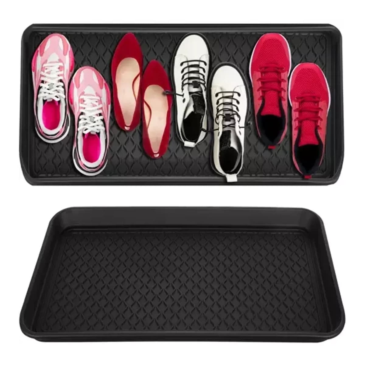 Skomatta med kant, 75,5 x 38 cm