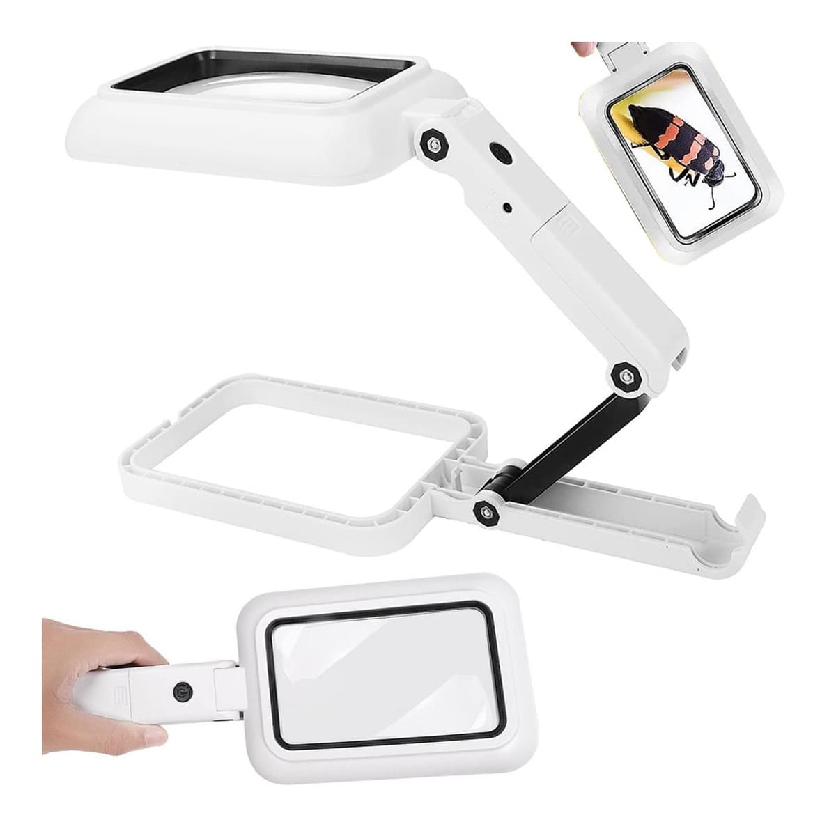 Skrivbordsförstorare, 3x, 18 LED, 28 cm