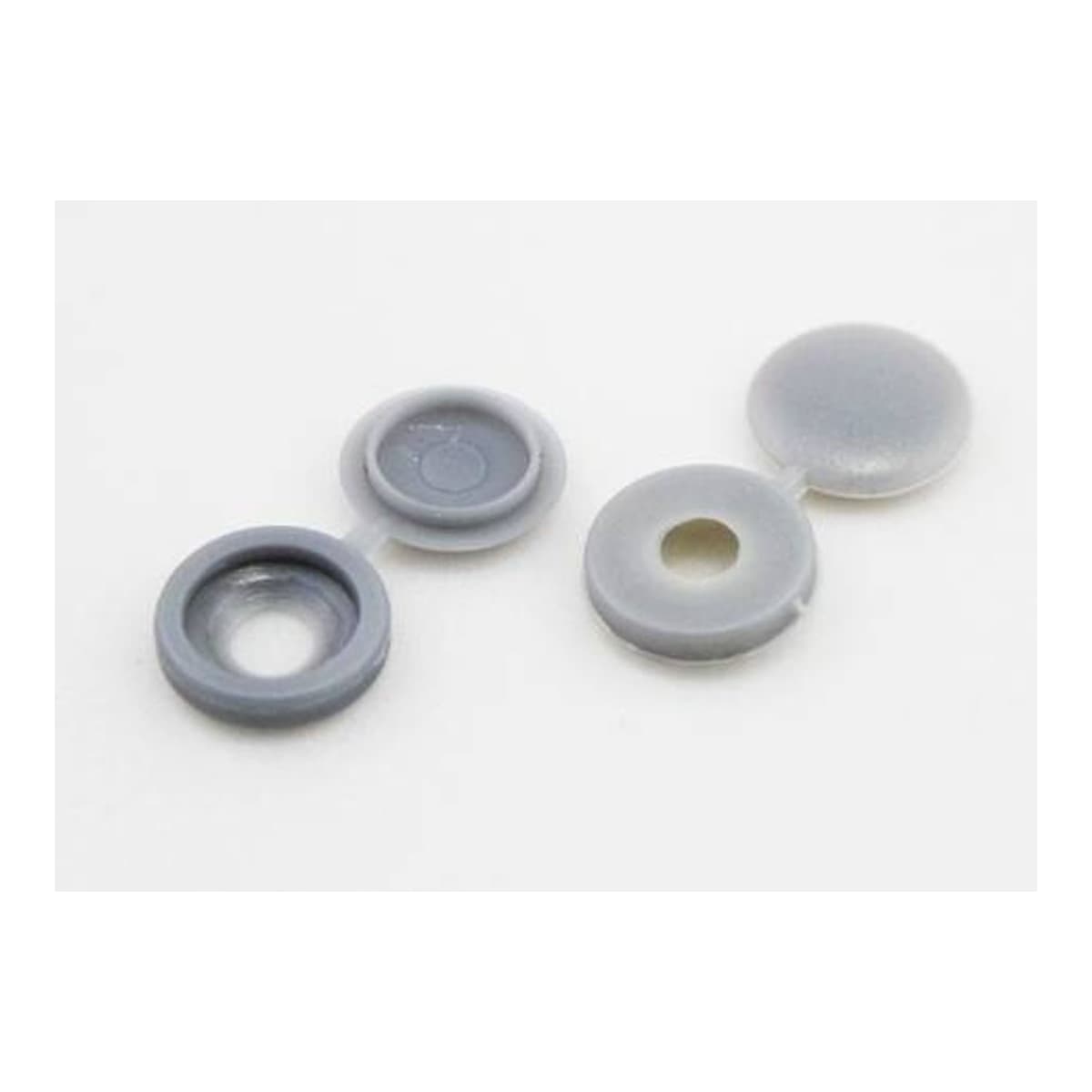 Skruvkåpor ljusgrå, 100 st