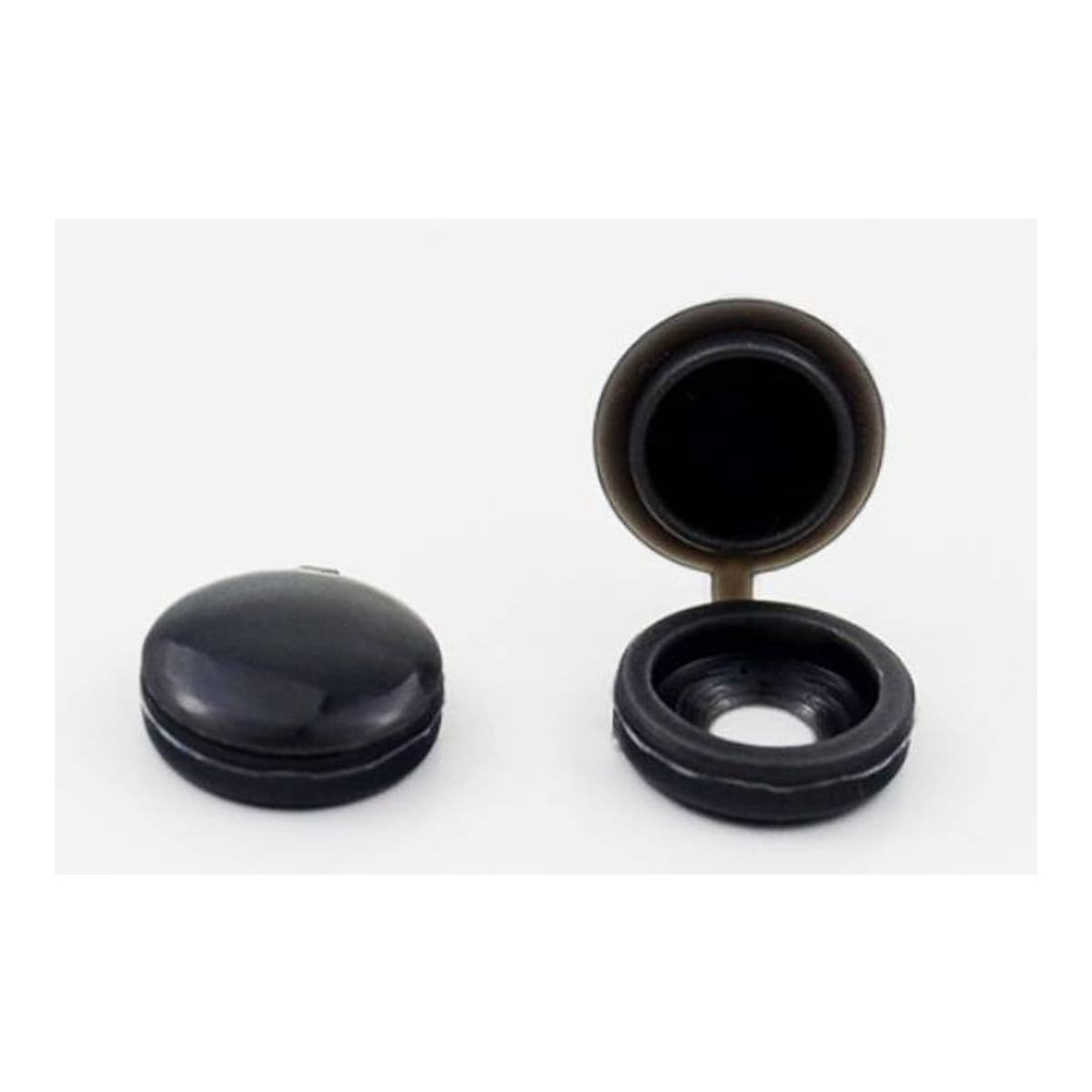 Skruvkåpor svarta, 100 st