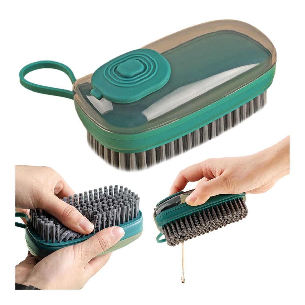 Skurborste med tvålpump, 11,5 cm