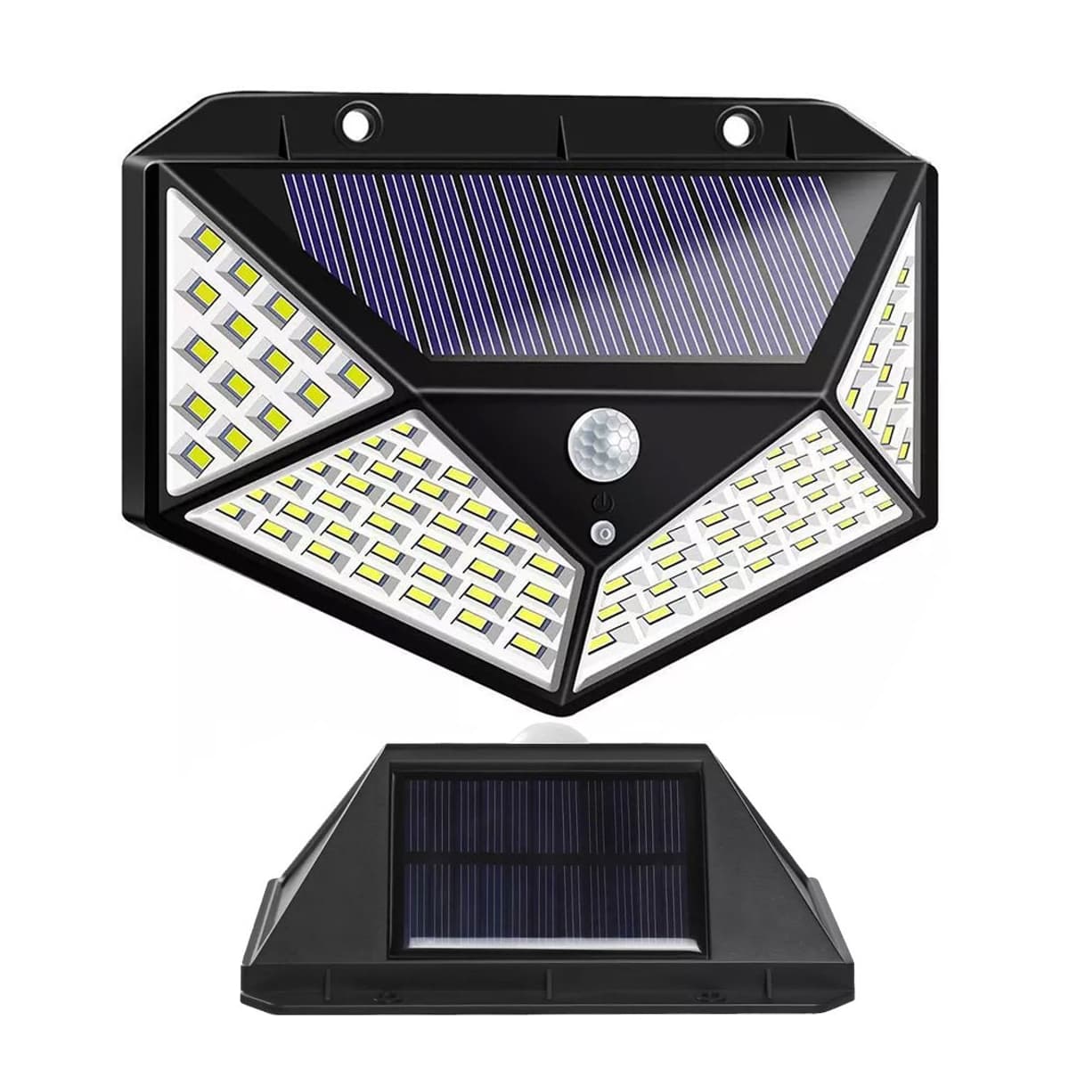 Solcellslampa 100 LED med rörelsesensor