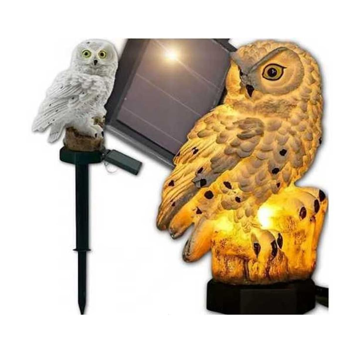 Solcellslampa med påfågeldesign