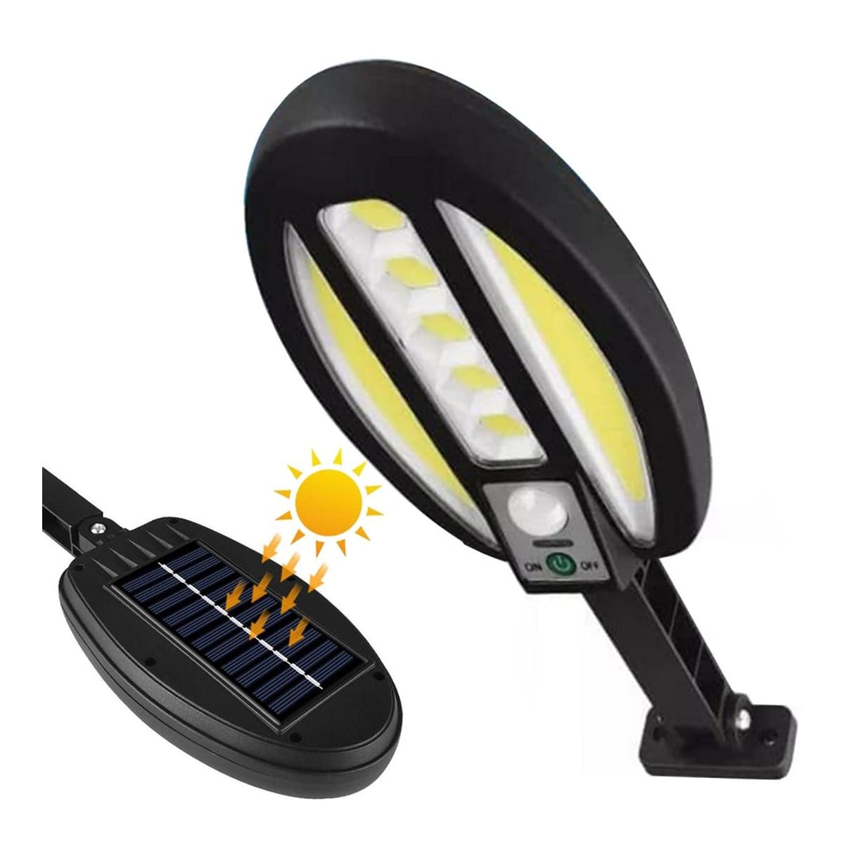 Sollampa med rörelsesensor, 95 LED, 90W