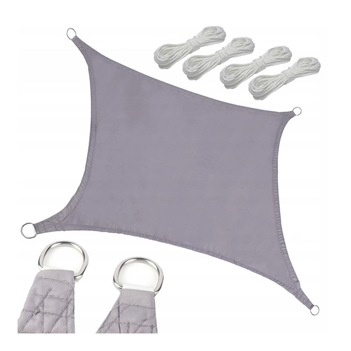 Solsegel, rektangulärt, 4x3 m, vattentätt