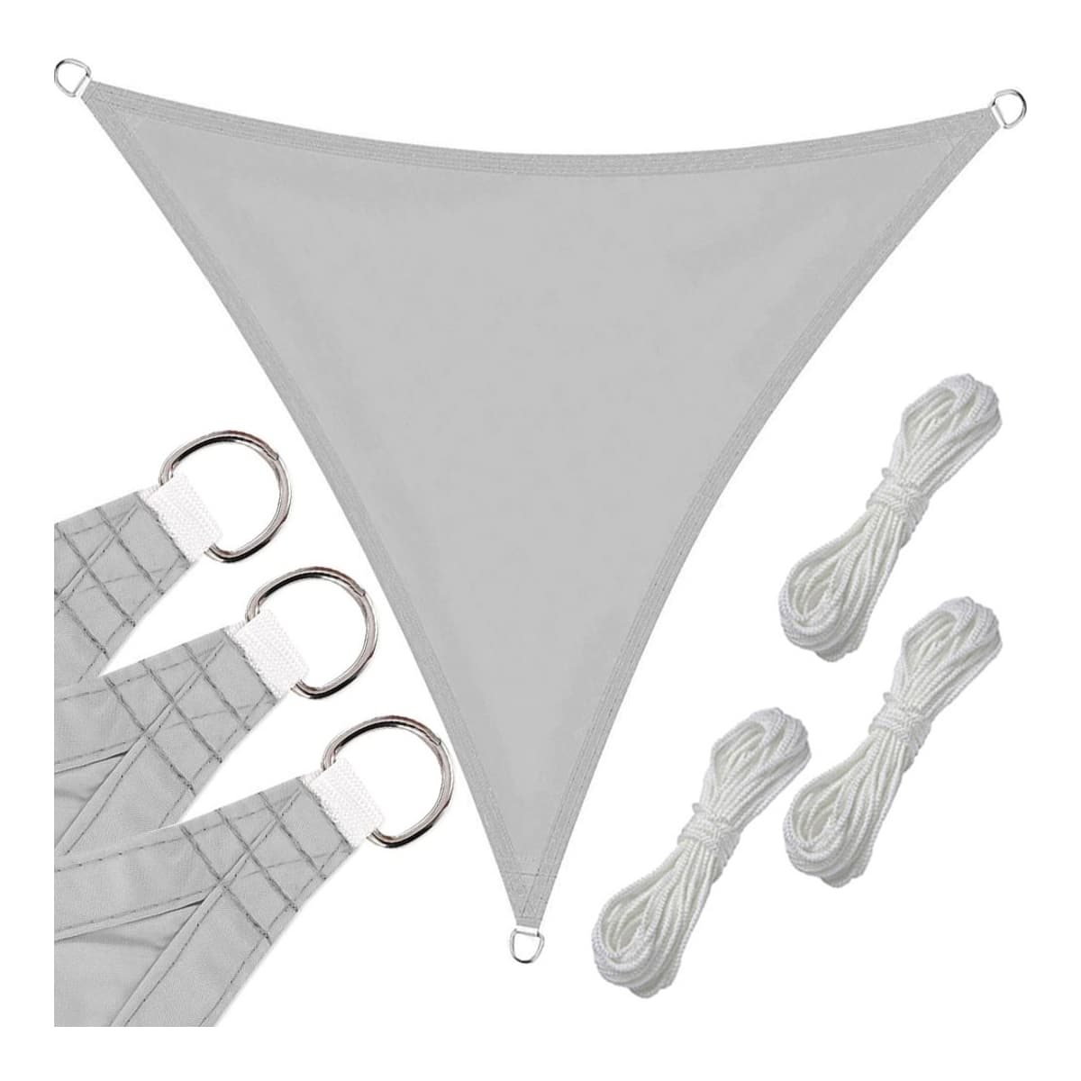 Solsegel triangel, 3x3x3 m, vattenavvisande