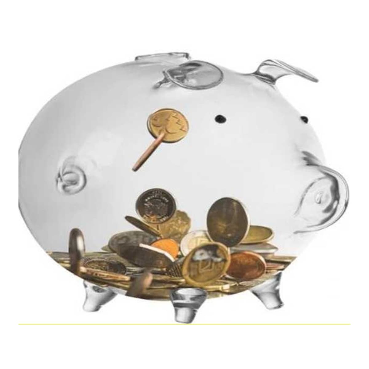 Spargris, genomskinlig