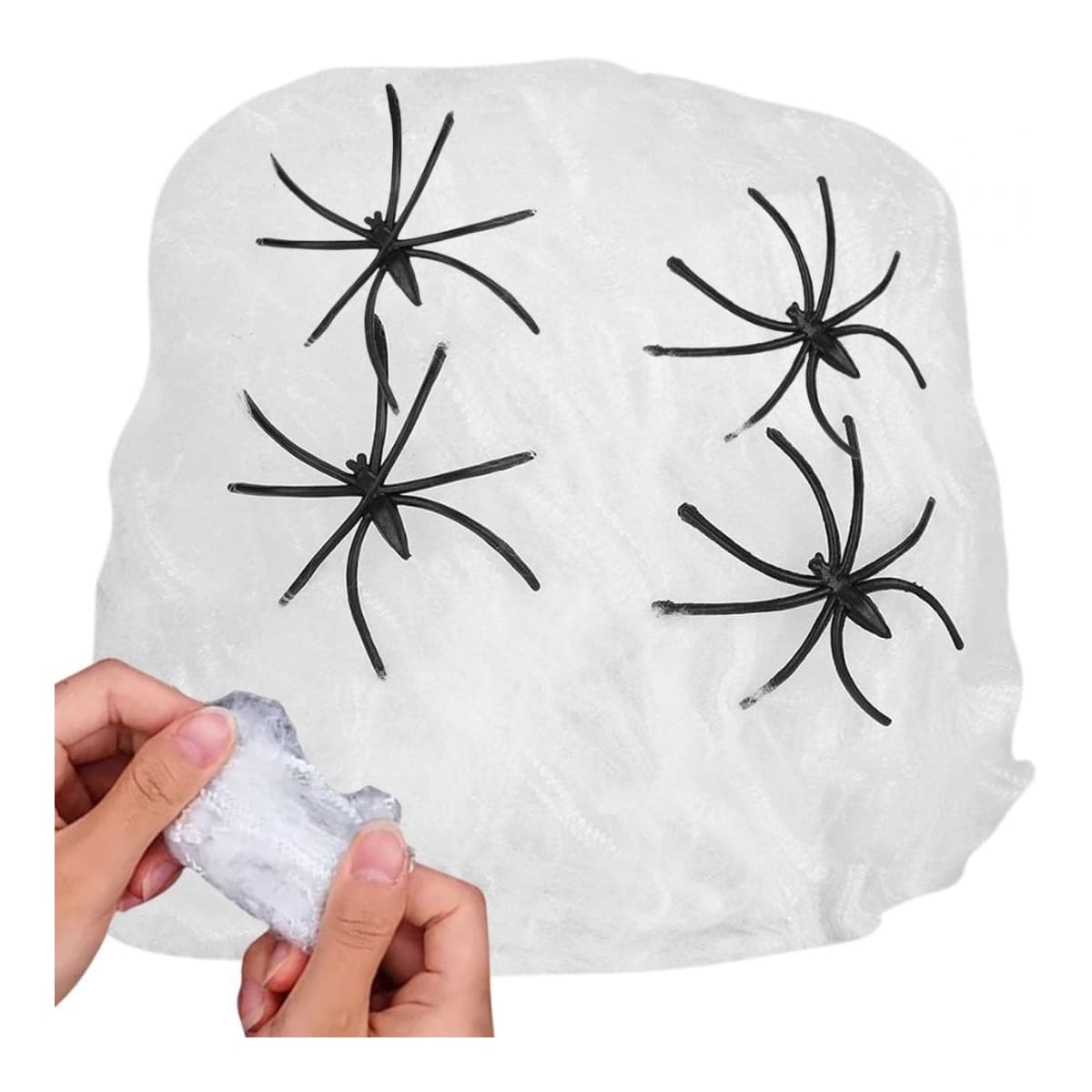 Spindelnät med 4 spindlar, Halloween-dekoration