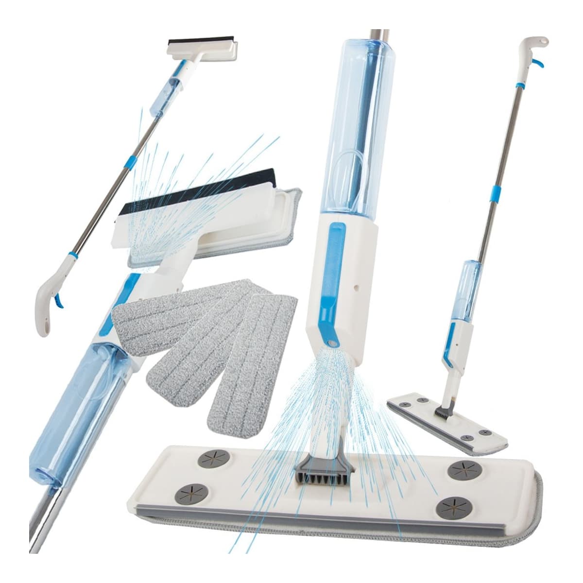 Spraymop med fönstertvättare, 250 ml tank