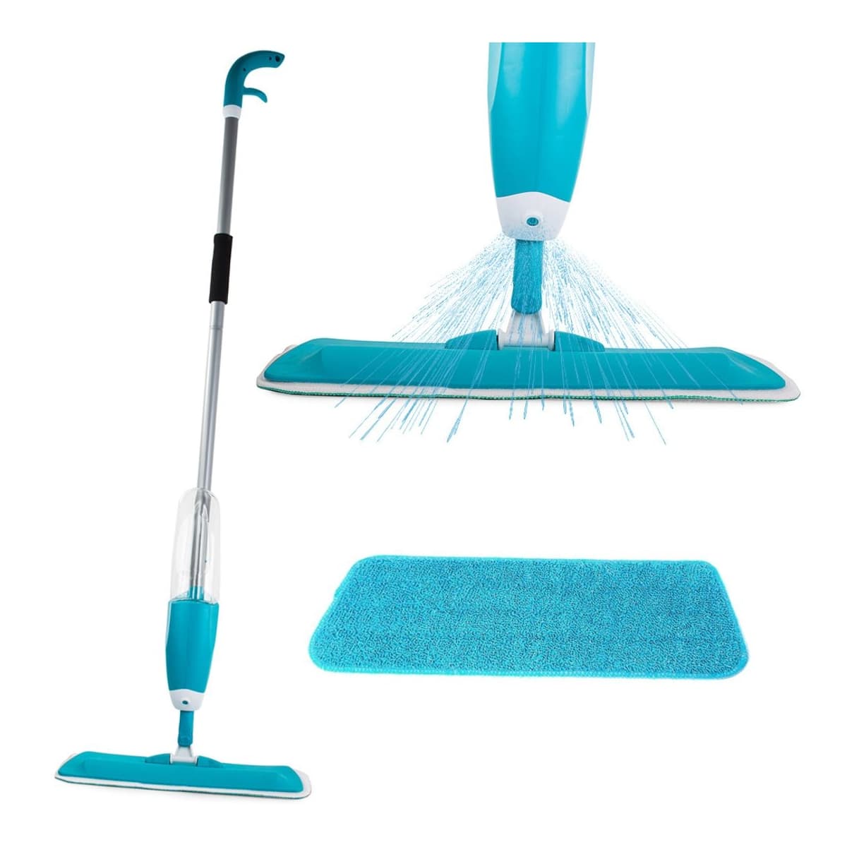 Spraymopp med vattentank, 127 cm