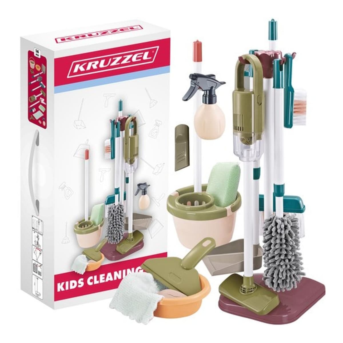 Städset för barn, 15 delar med dammsugare