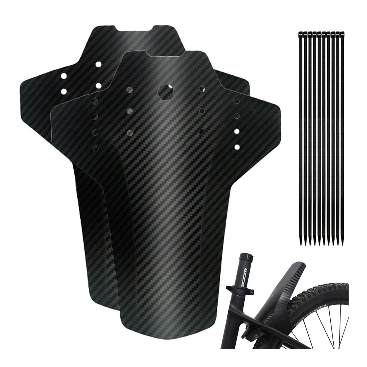 Stänkskärmar cykel, fram/bak, 24-28 tum