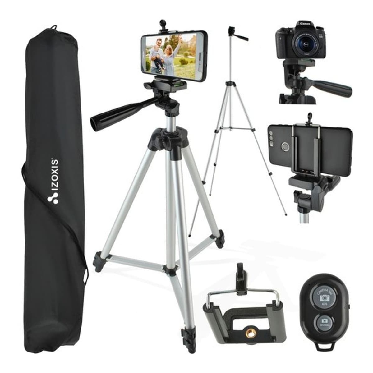 Stativ för mobil och kamera, 45-133 cm höjd