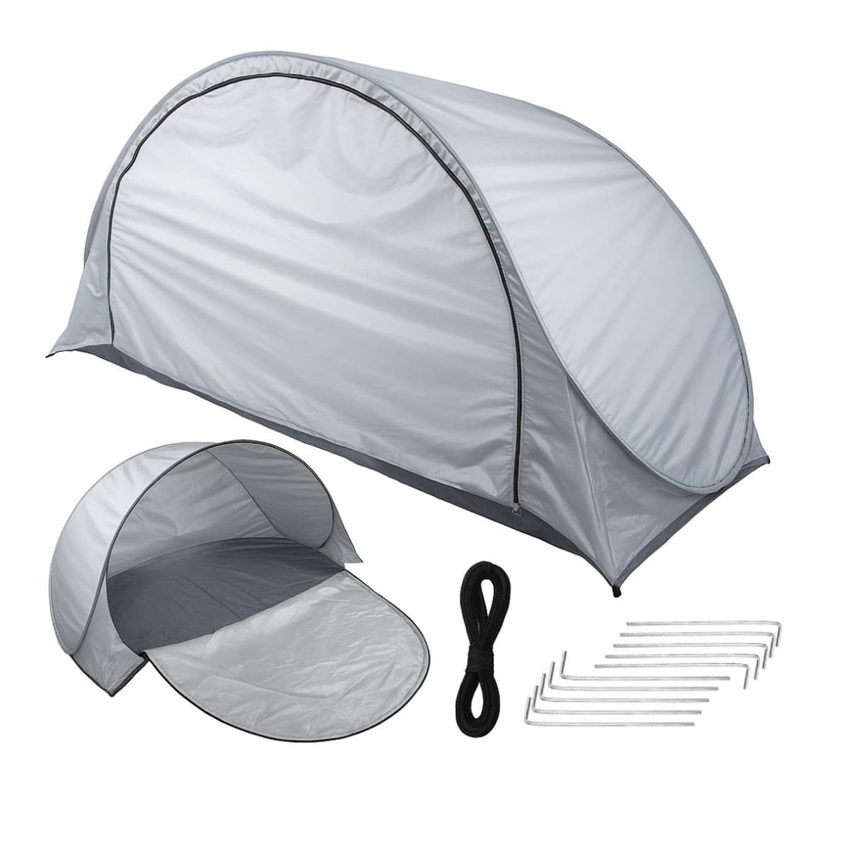 Strandtält med UV-skydd, hopfällbart, 195x120 cm