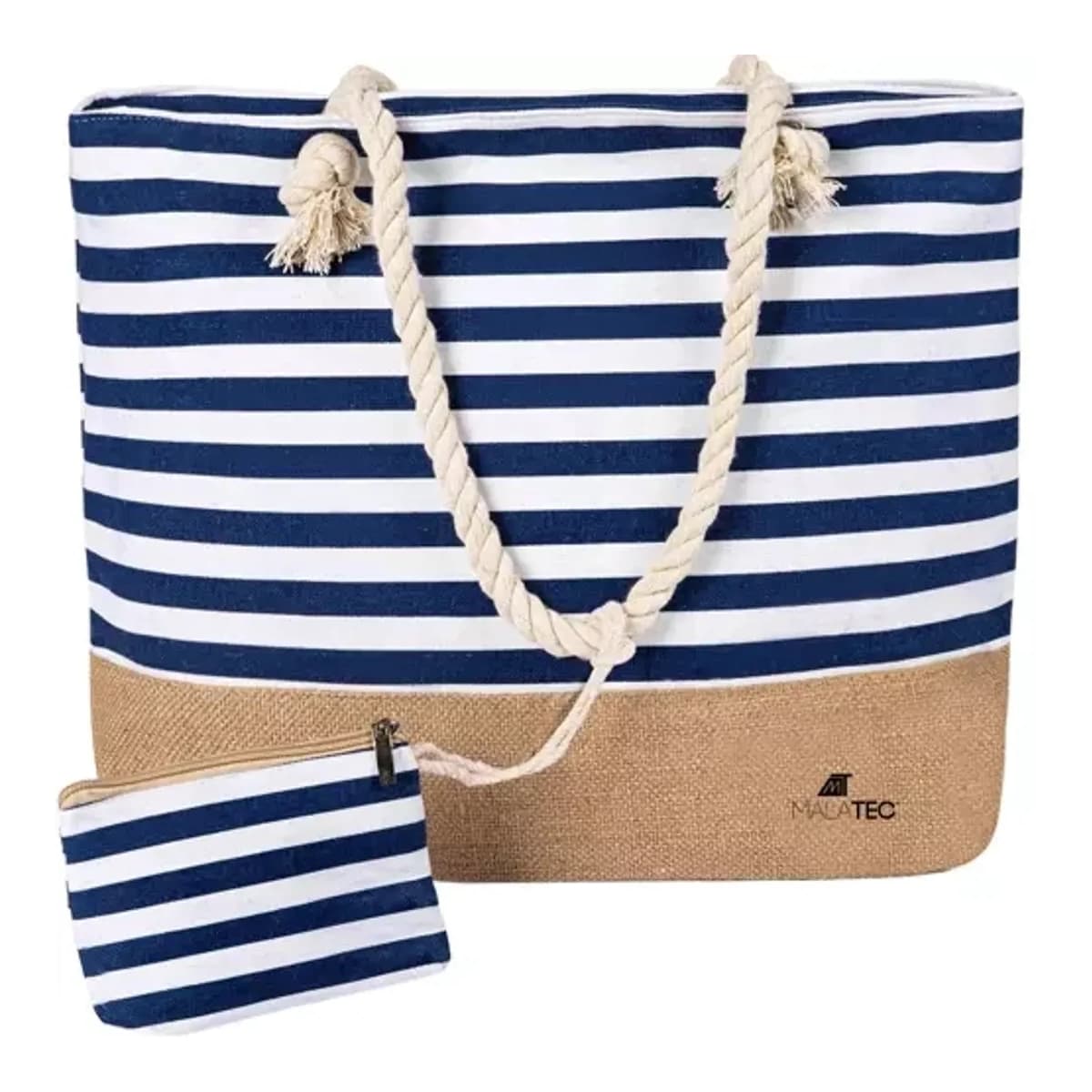 Strandväska med nautisk design, 22 liter