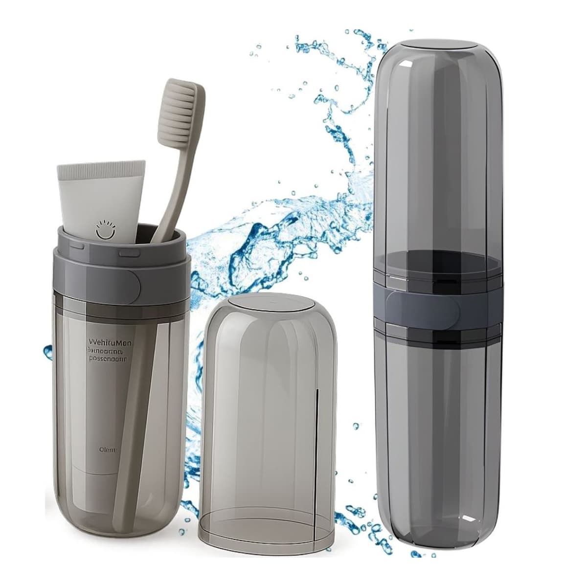 Tandborstfodral med tandkrämsutrymme, 20 cm