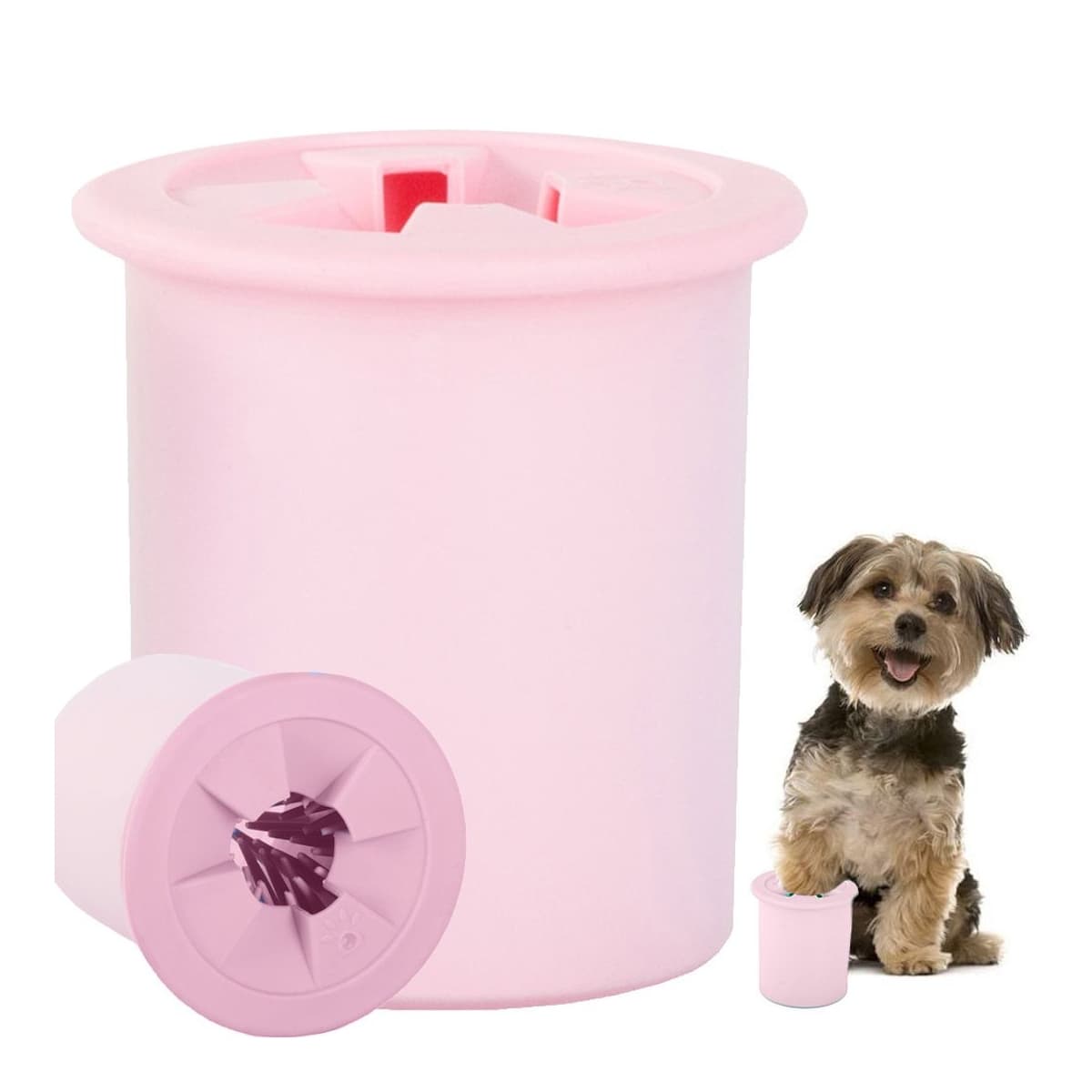 Tassrengörare med silikonborst, S, 8 cm