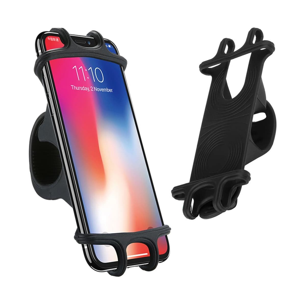 Telefonhållare cykel/motorcykel, silikon, 4-6,5"