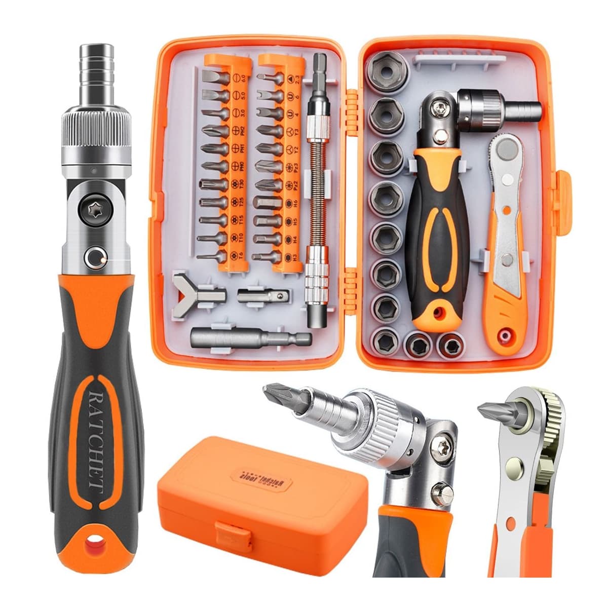 Torx-verktygsset med hylsnyckel, 38 delar