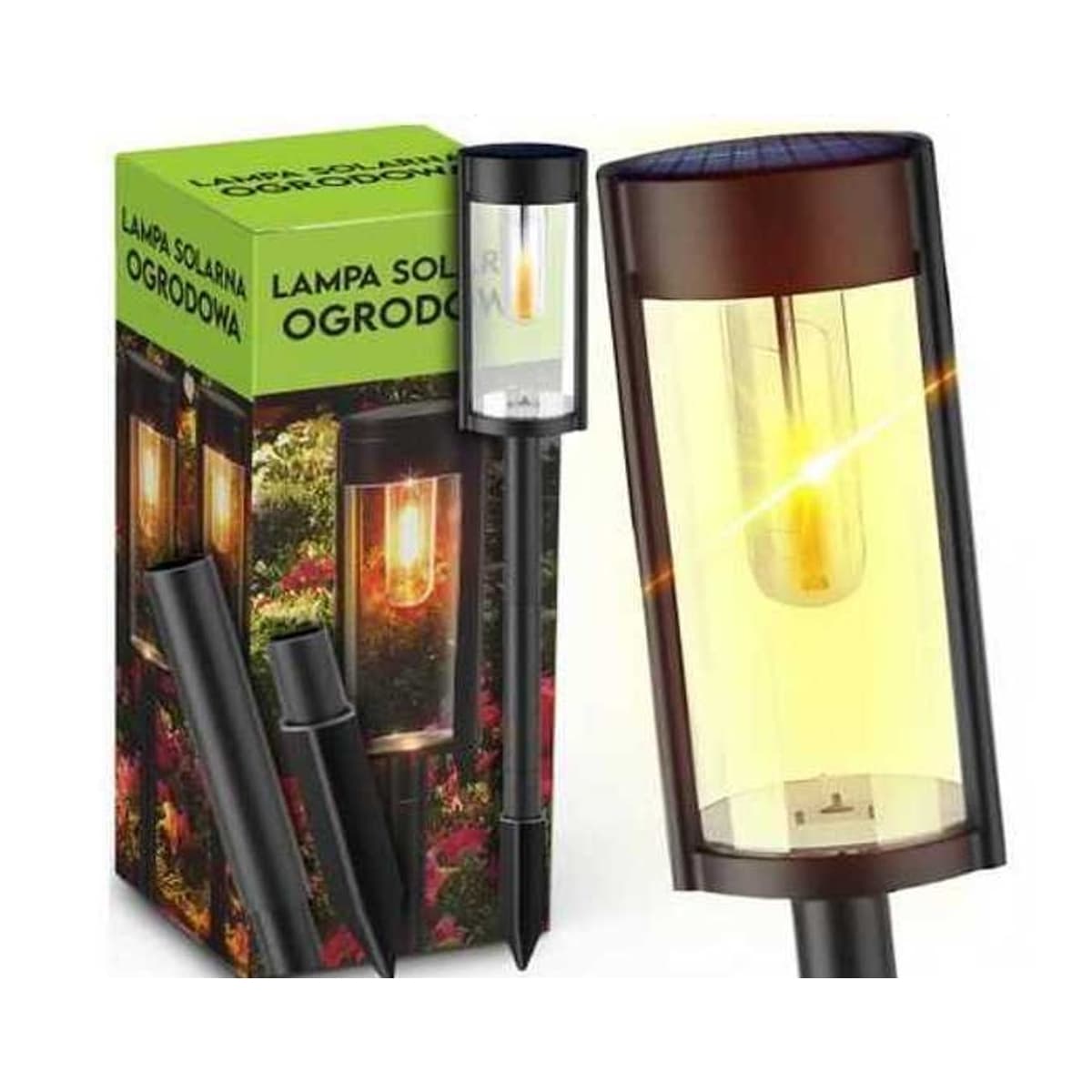 Trädgårdsstolpe med belysning