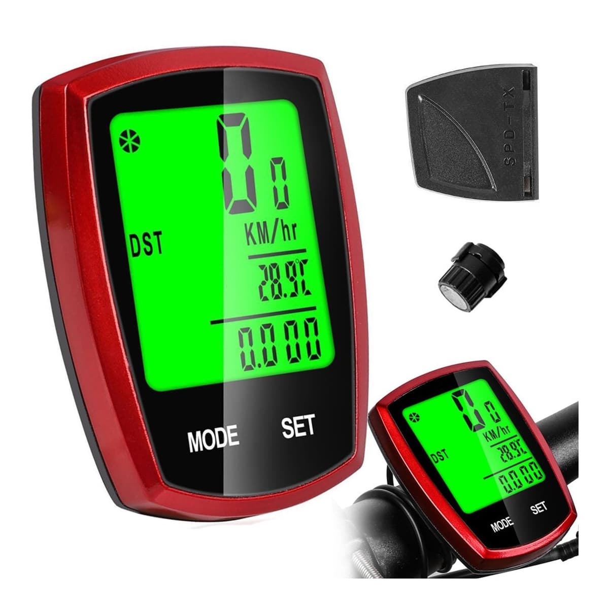 Trådlös cykelcomputer, 22 funktioner