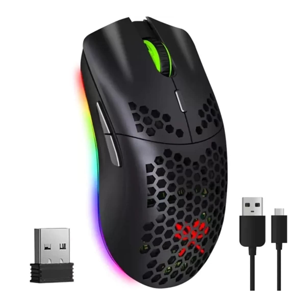 Trådlös gamingmus, 6 programmerbara knappar