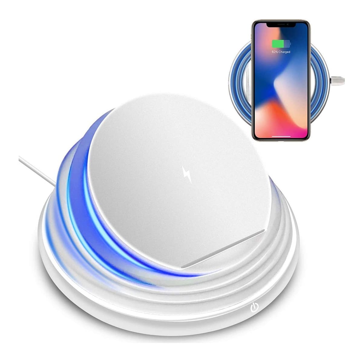 Trådlös laddare Qi, hopfällbar, 10W