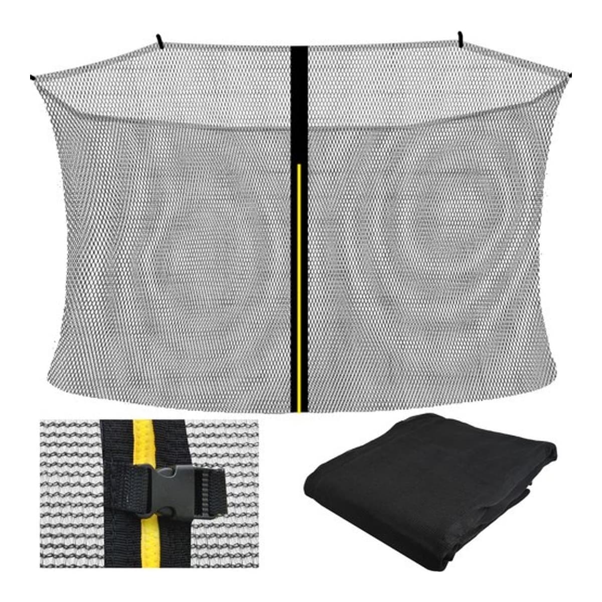 Trampolinnät inomhus 404 cm, 8 stolpar