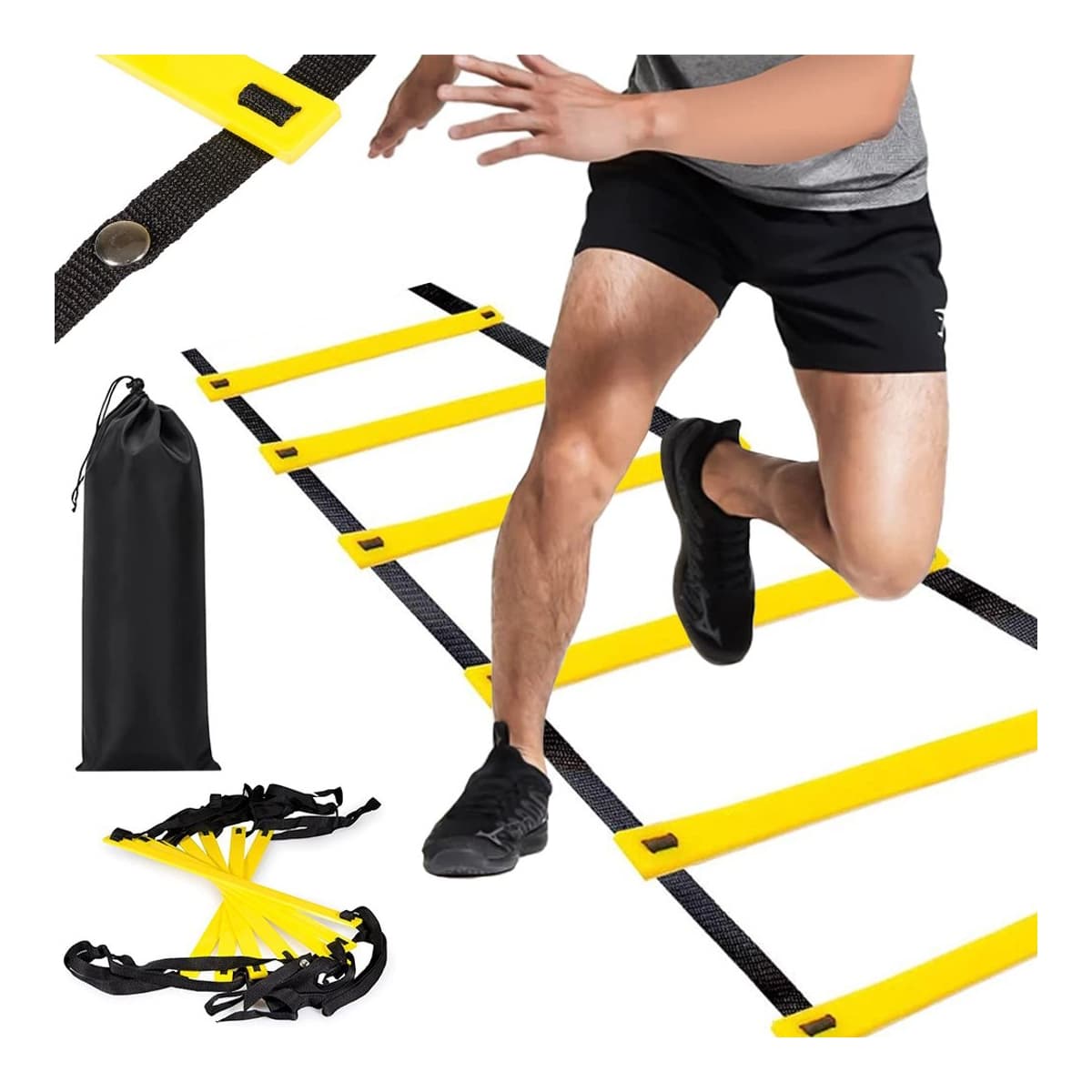 Träningsstege, 3 m, 6 pinnar