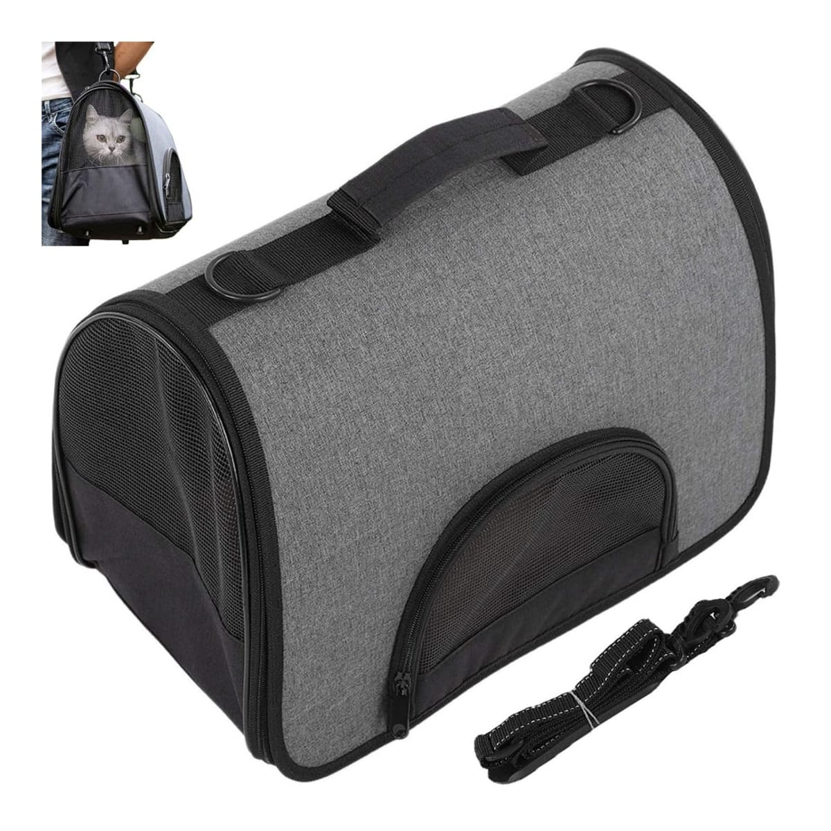 Transportväska för husdjur, 41 x 26 x 24 cm
