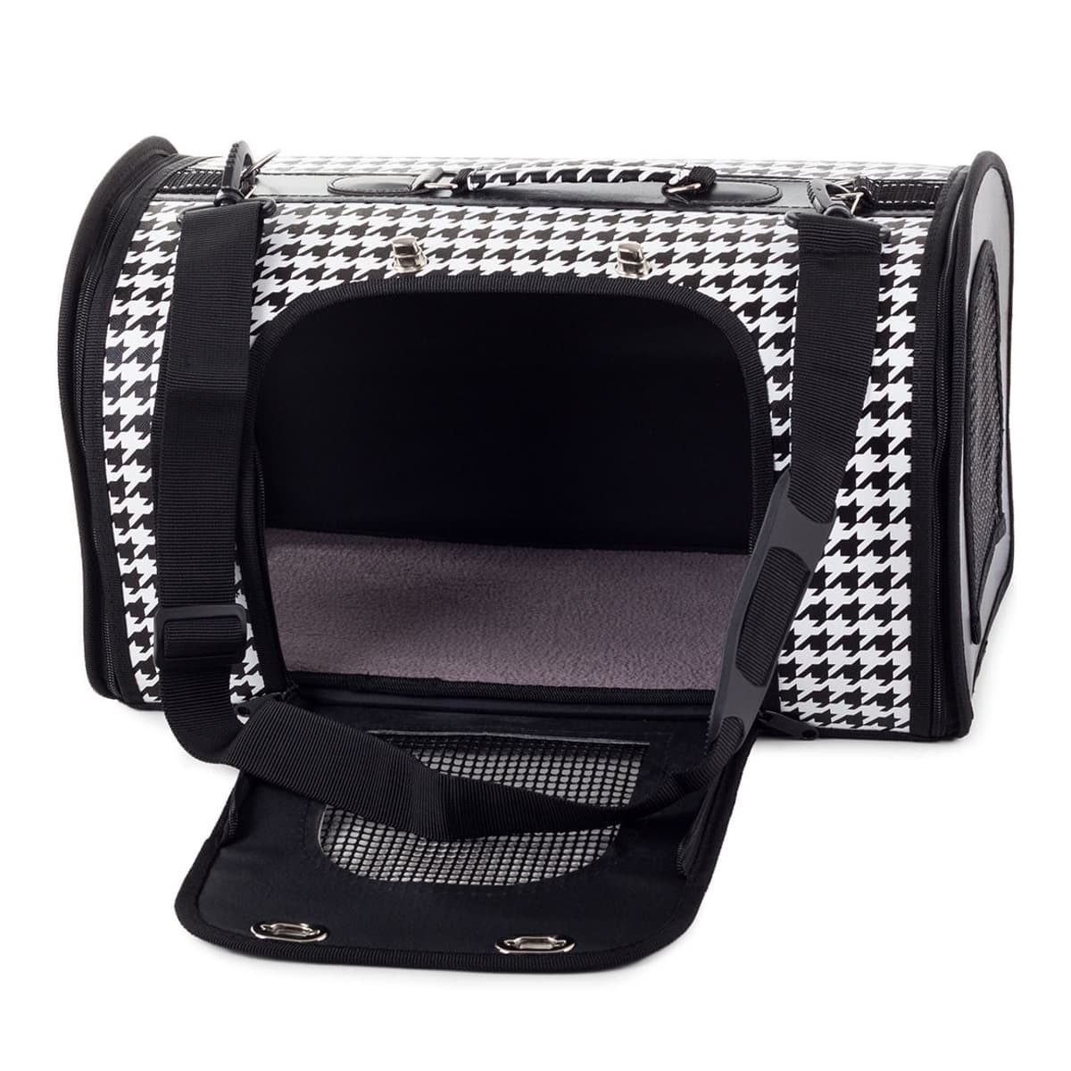 Transportväska för husdjur, 44 cm, vit