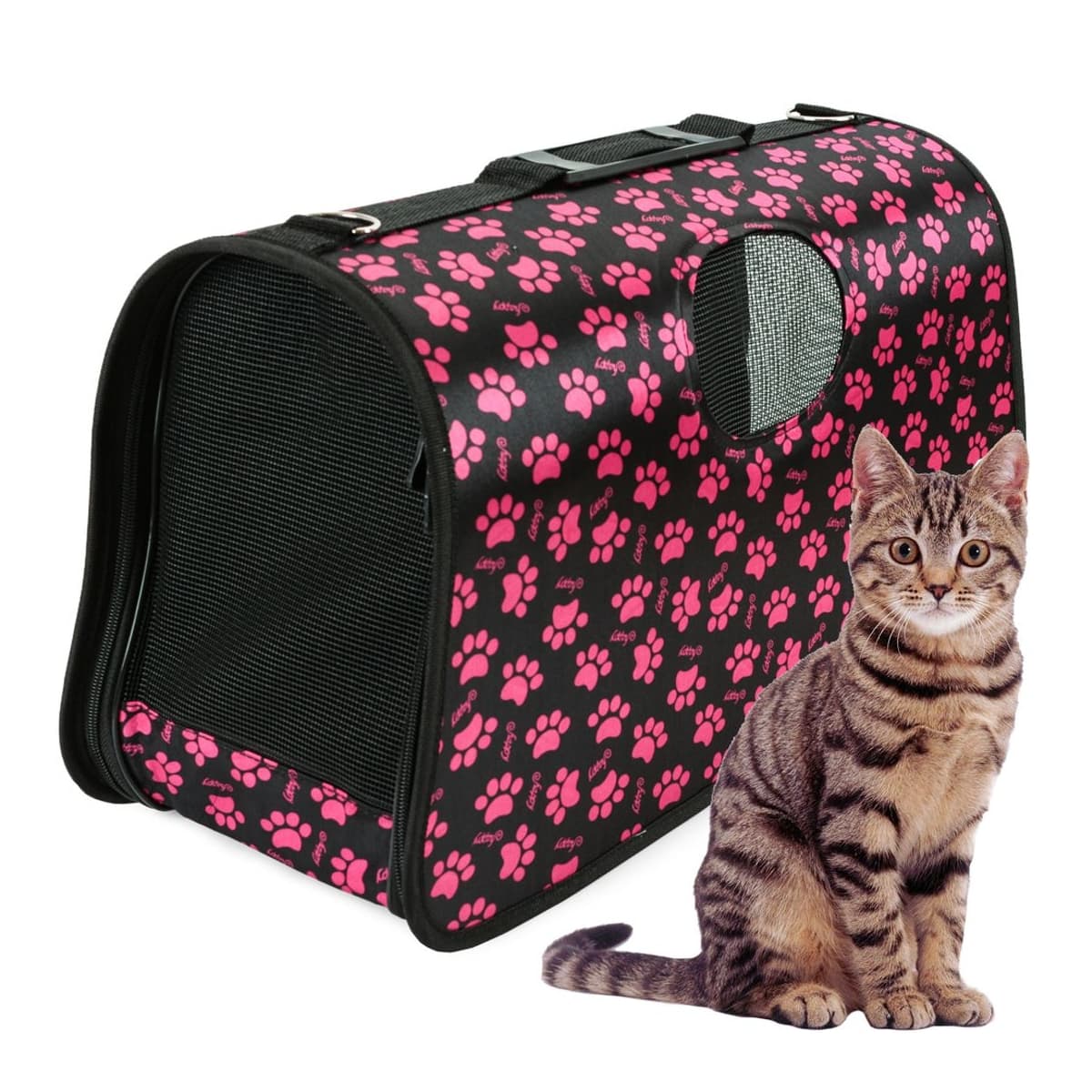 Transportväska för husdjur, 45 x 26 x 20 cm