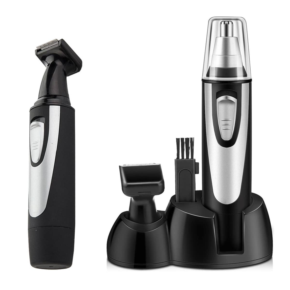Trimmer för näsa/öron med skäggklippare, 2 i 1