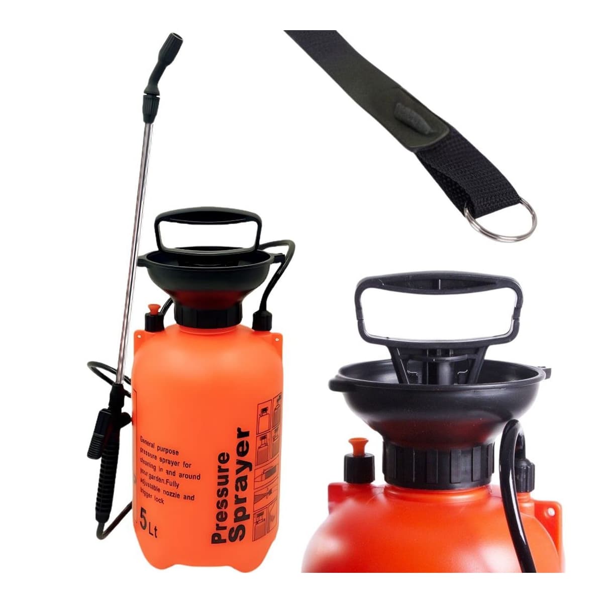 Tryckssprutare med lans, 5 liter