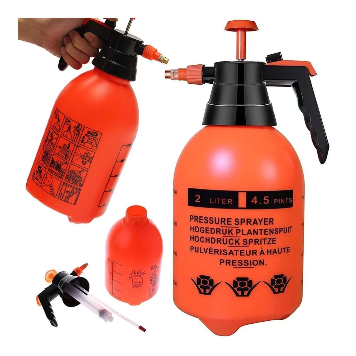 Tryckspruta för växter, 2 liter