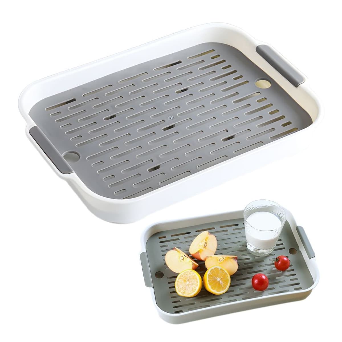 Tvåskikts köksbricka med avrinning, 36,5 cm