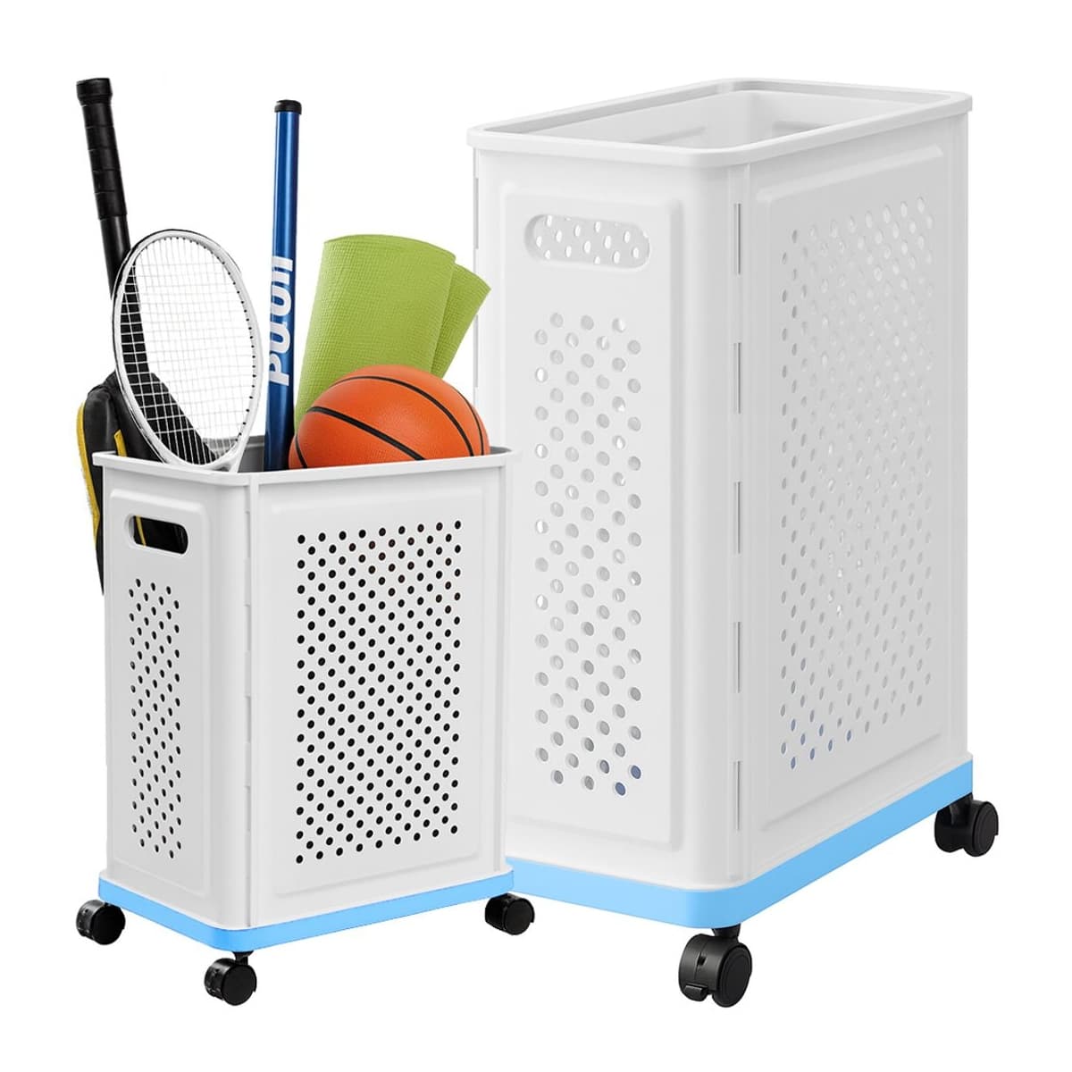 Tvättkorg på hjul, 40 liter