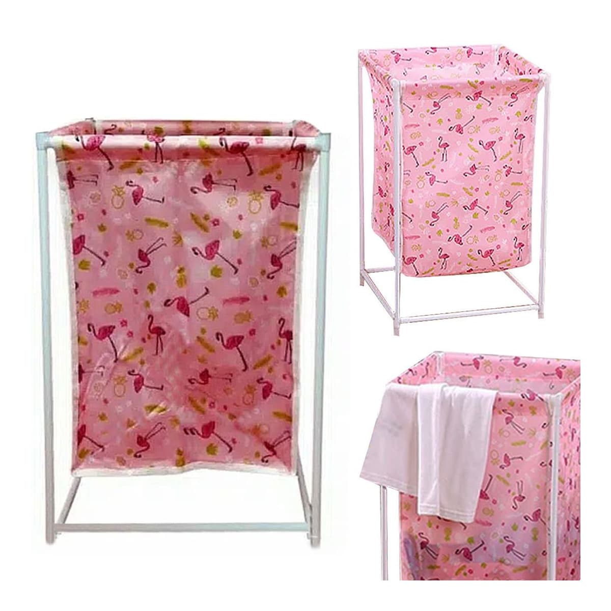 Tvättkorg på stativ, 36 liter, 54 cm hög