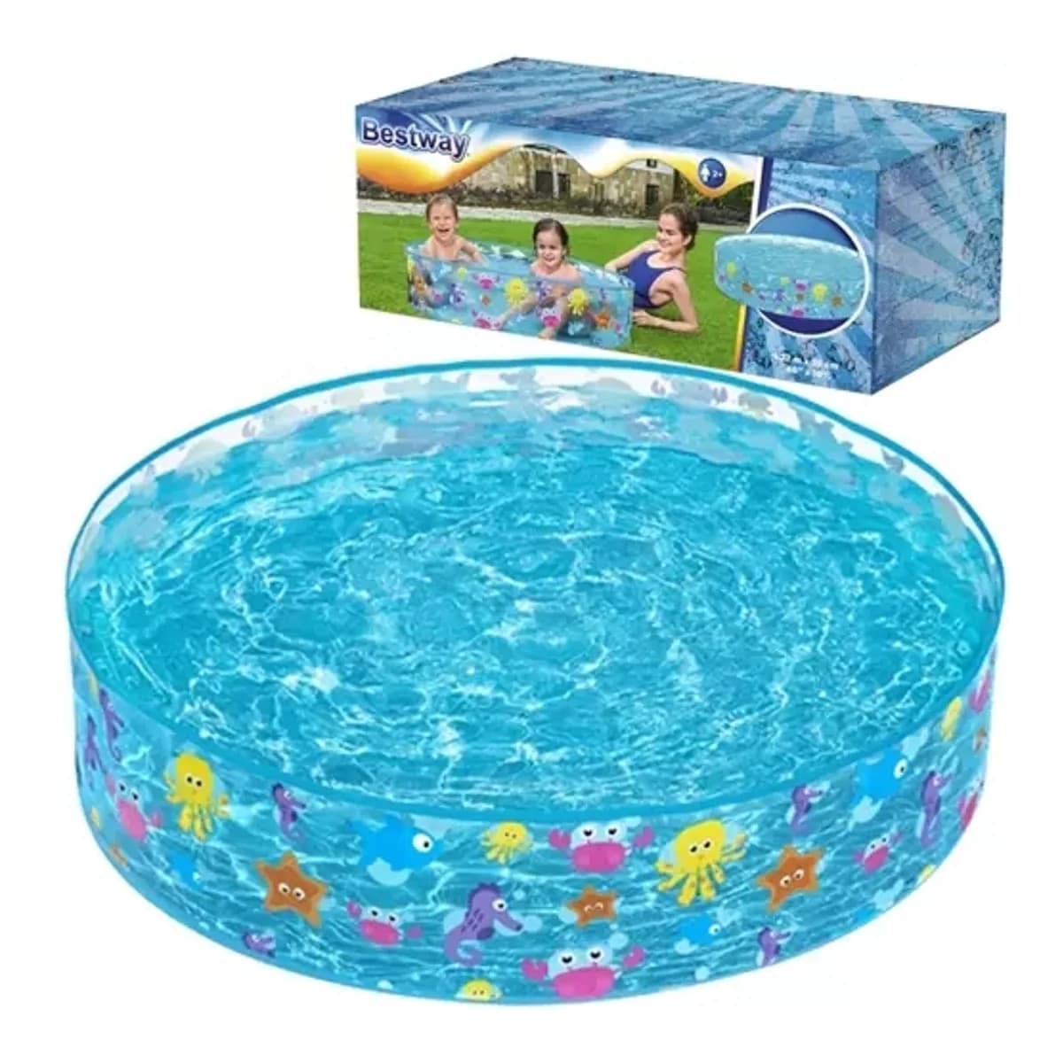 Utvidgbar barnpool, 122 x 122 cm, 277 liter