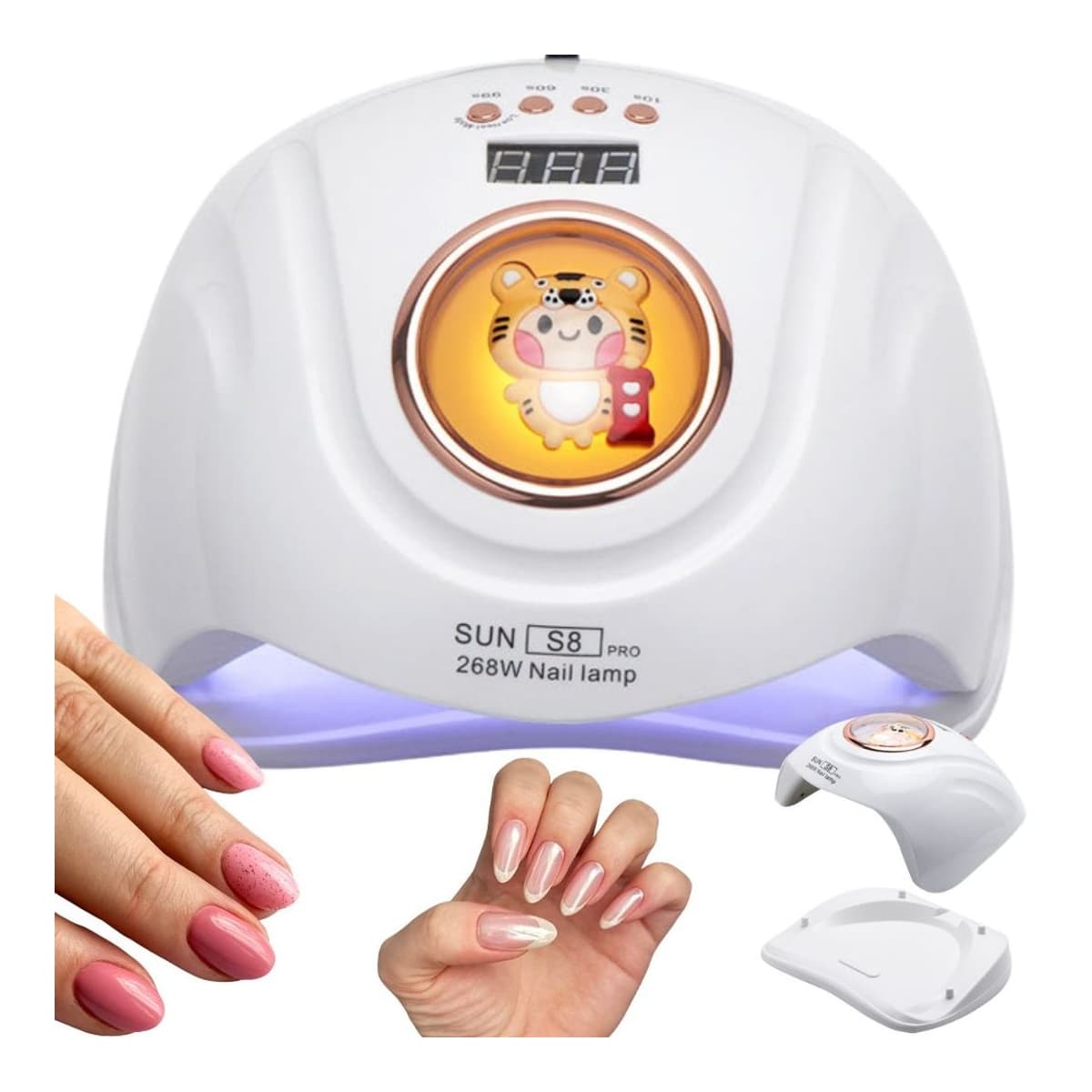 UV/LED-nagelllampa 268W med 57 dioder