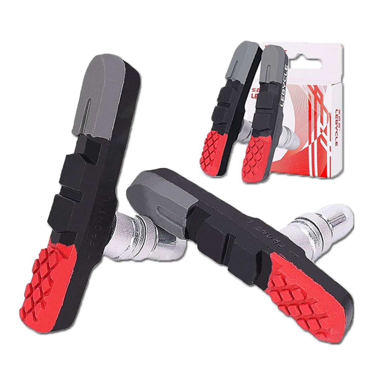 V-brake bromsbelägg med gänga, MTB/trekking