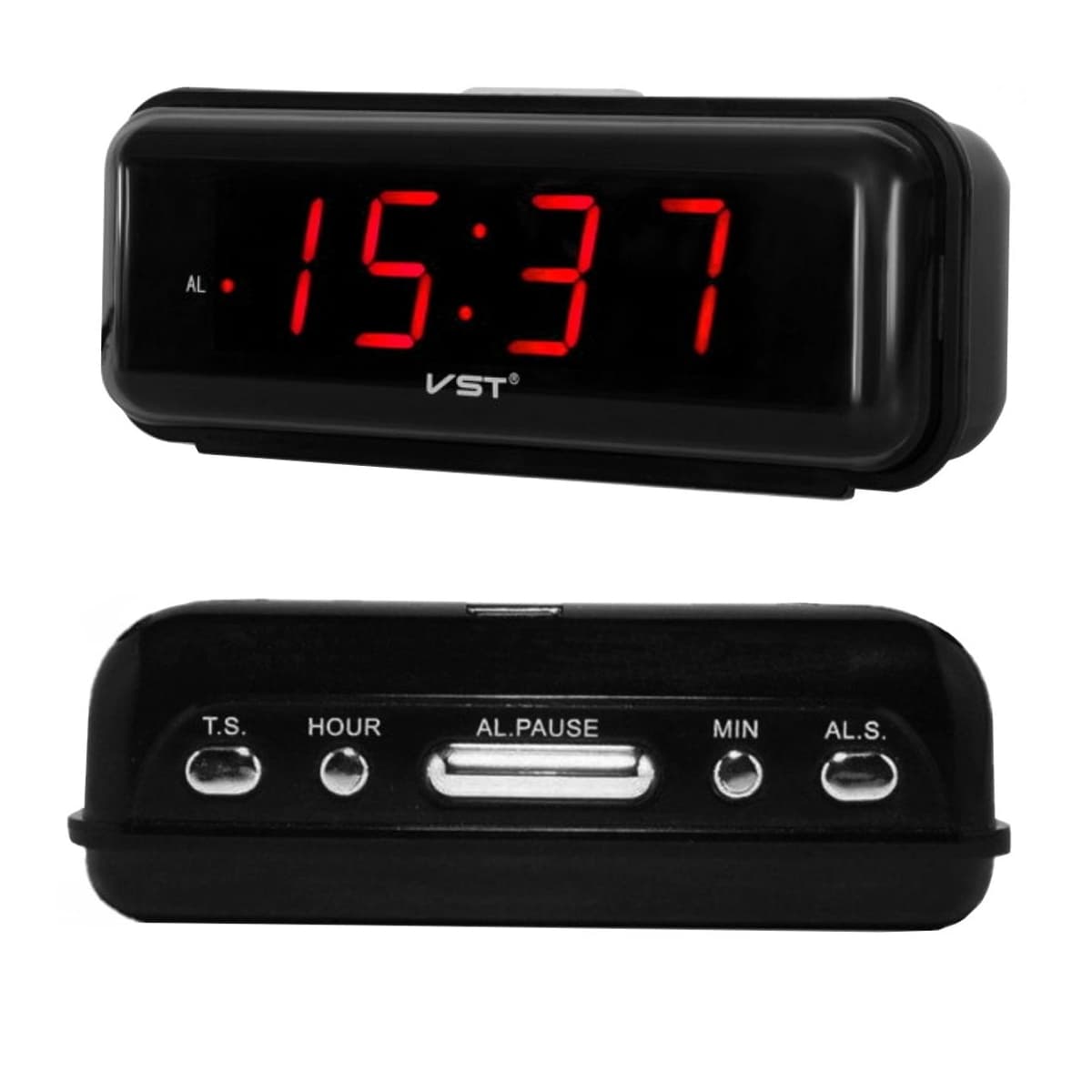 Väckarklocka LED, 24h-format, 14,5 cm