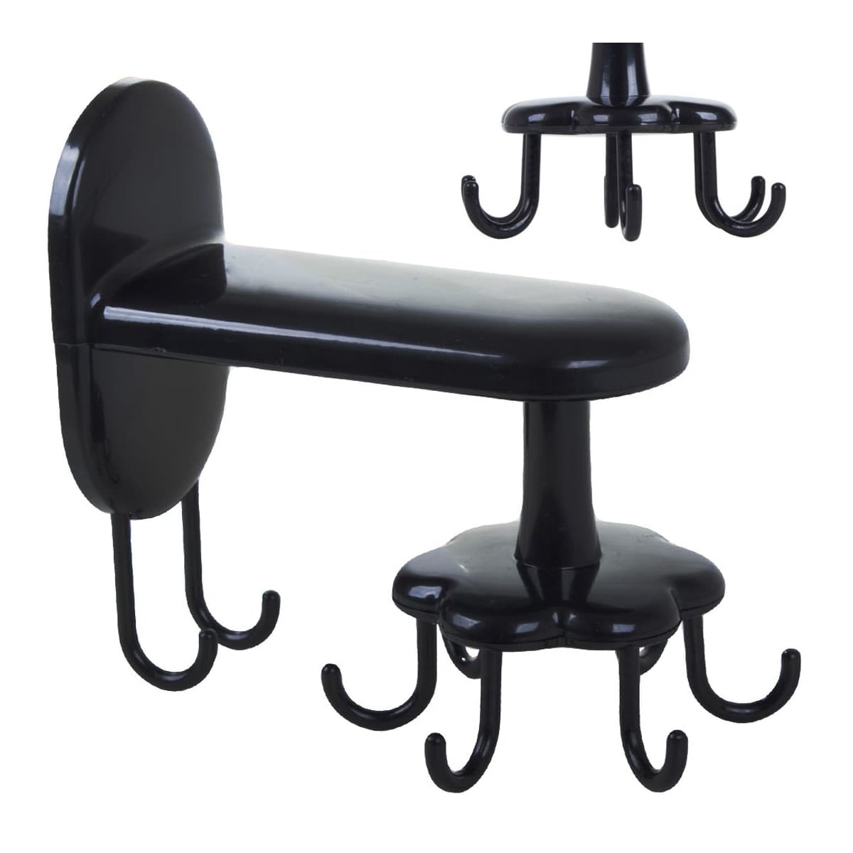 Väggkrok roterbar, 8 armar, 14,5 cm