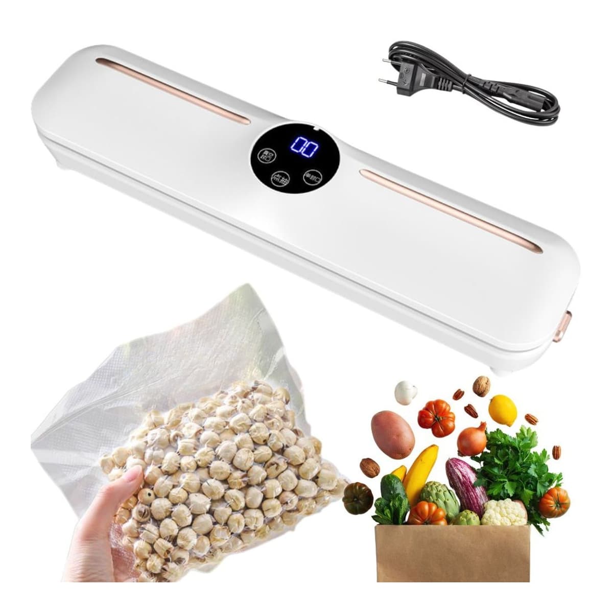 Vakuumförseglare 120W med 10 påsar