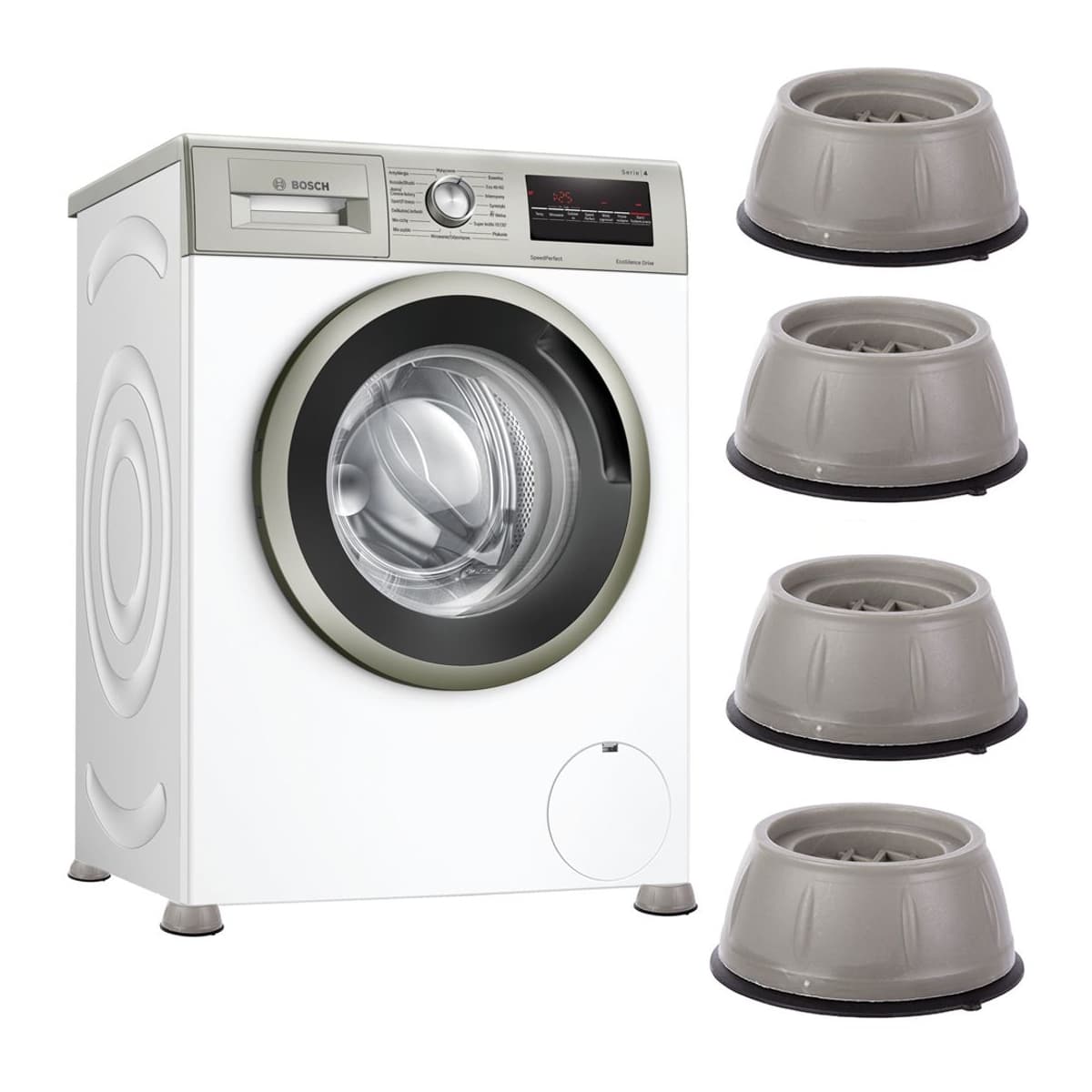 Vibrationsdämpare för tvättmaskin, 4 st