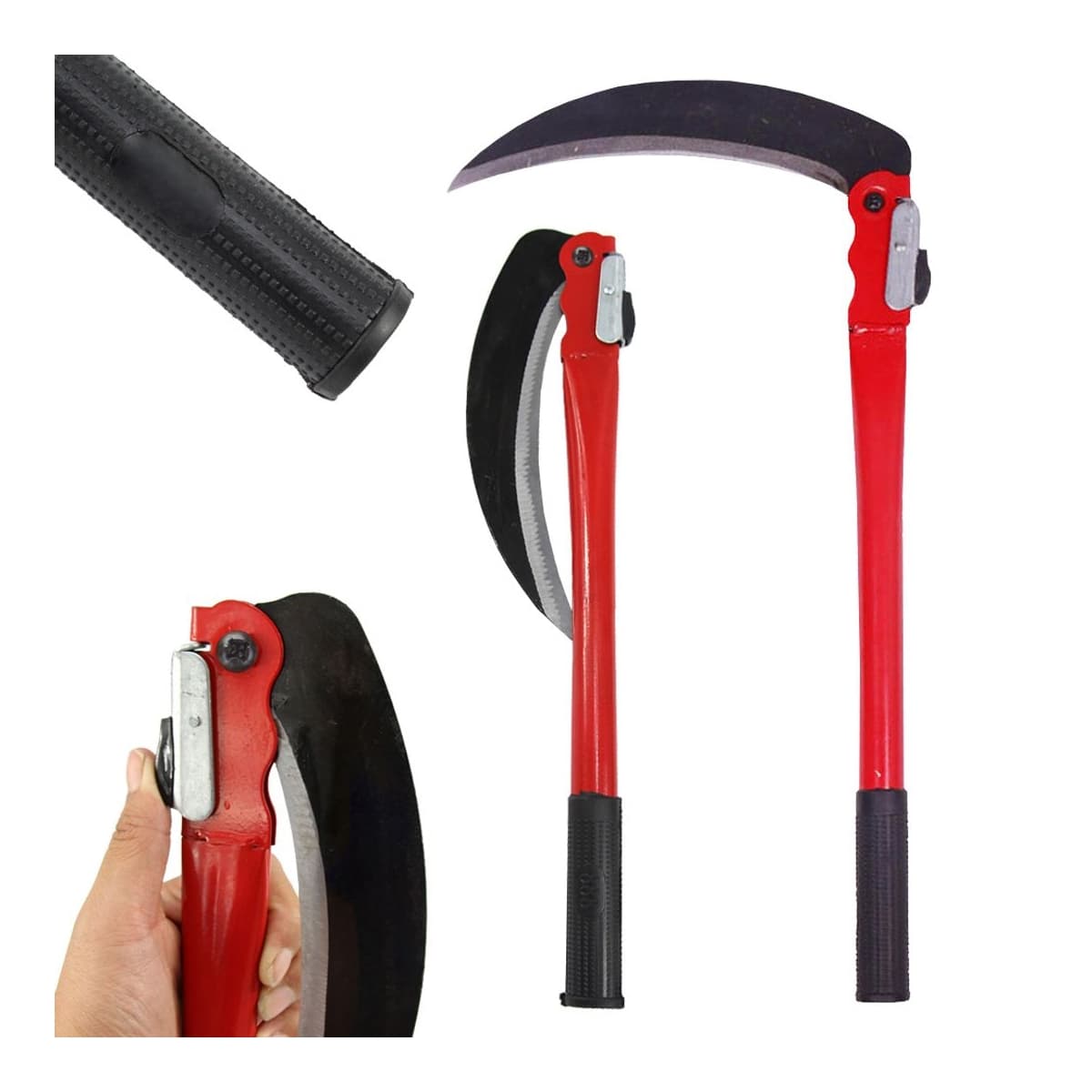 Vikbar skära med stålblad, 23 cm